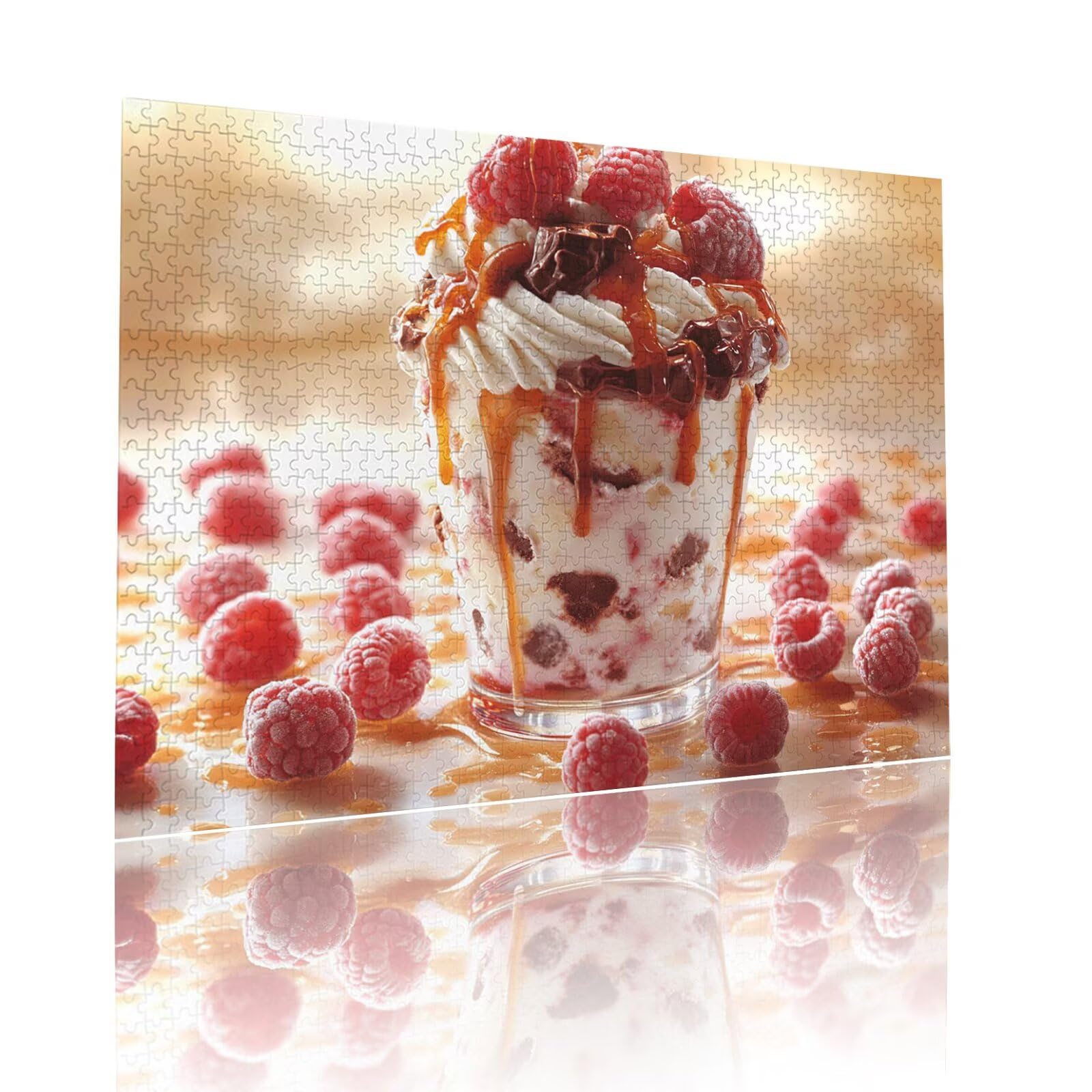 Eiscreme Puzzle für Erwachsene Kinder Anspruchsvoll 5000 teile Impossible Klassische Puzzles Schwer Nachtisch ab 8 9 10 Jahre Mädchen Jungen Jigsaw Kunst Educa, für Dekoration Geschenke 105x156cm t-13
