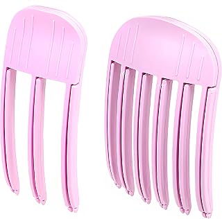 Root Booster Clips for Voluminous Hair, Add Volume to Thin or Flat Hair, Easy to Use for Sleek Fluffy Bangs (Light Pink, 2-Pack)