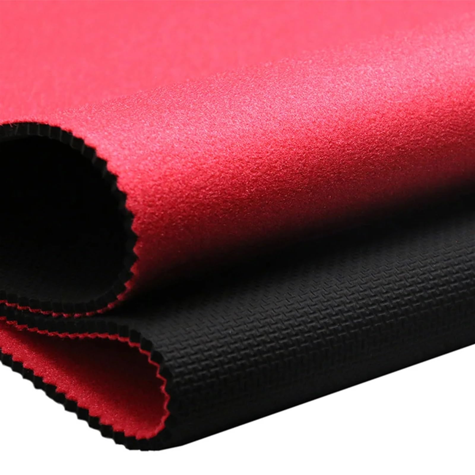 Neopren-Wasserdichtstoff 1 STÜCK Roter, doppelseitig geprägter Tauchstoff, elastischer Neoprenstoff, DIY-Funktionsstoff, Kleidungszubehör(45x145CM)