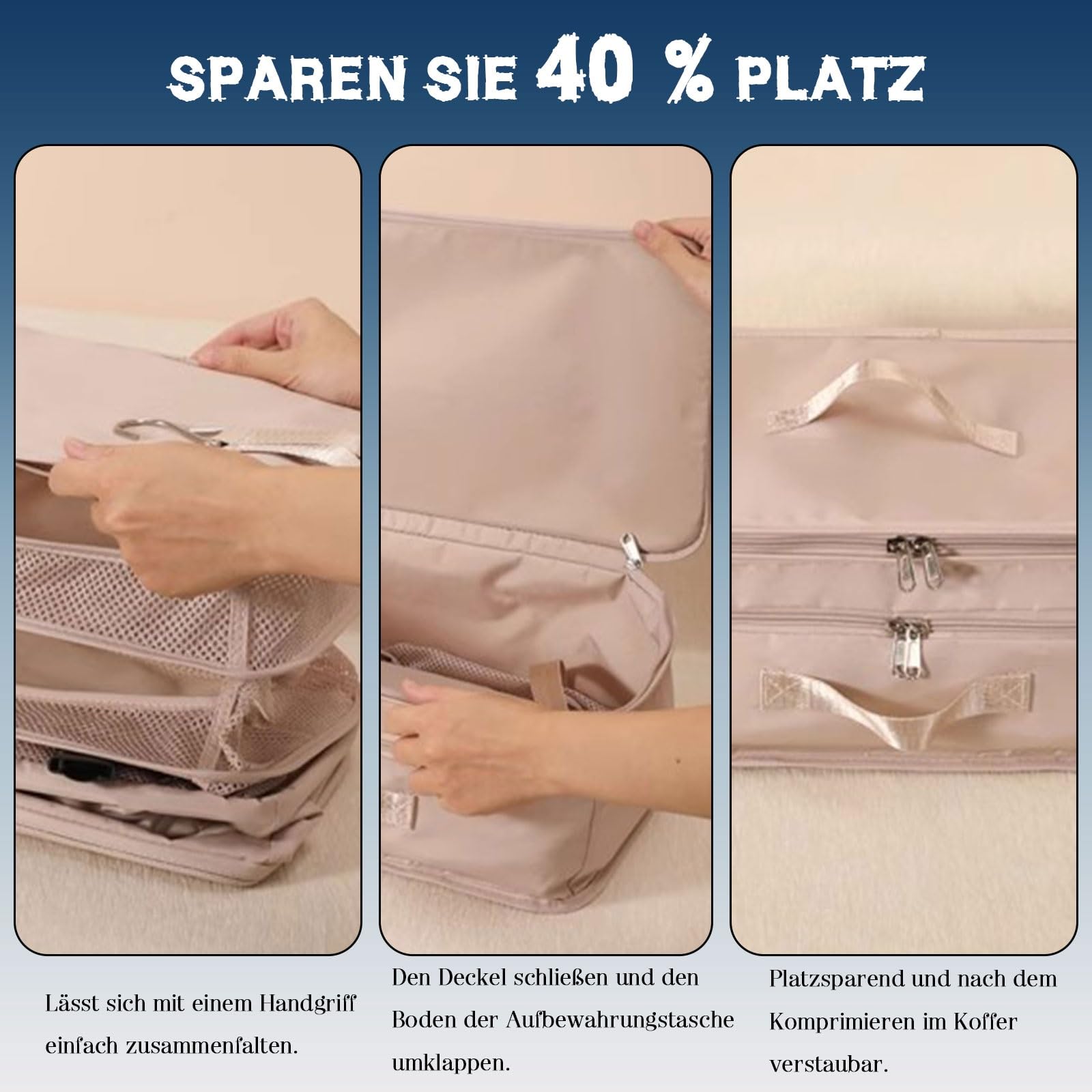 Organisateur Armoire Suspendu Pliable, Étagères De Rangement Penderie en Tissu Oxford avec Poignées, Cadre Acier, Respirant Gain De Place pour Maison, Caravane, Camping(Rot)