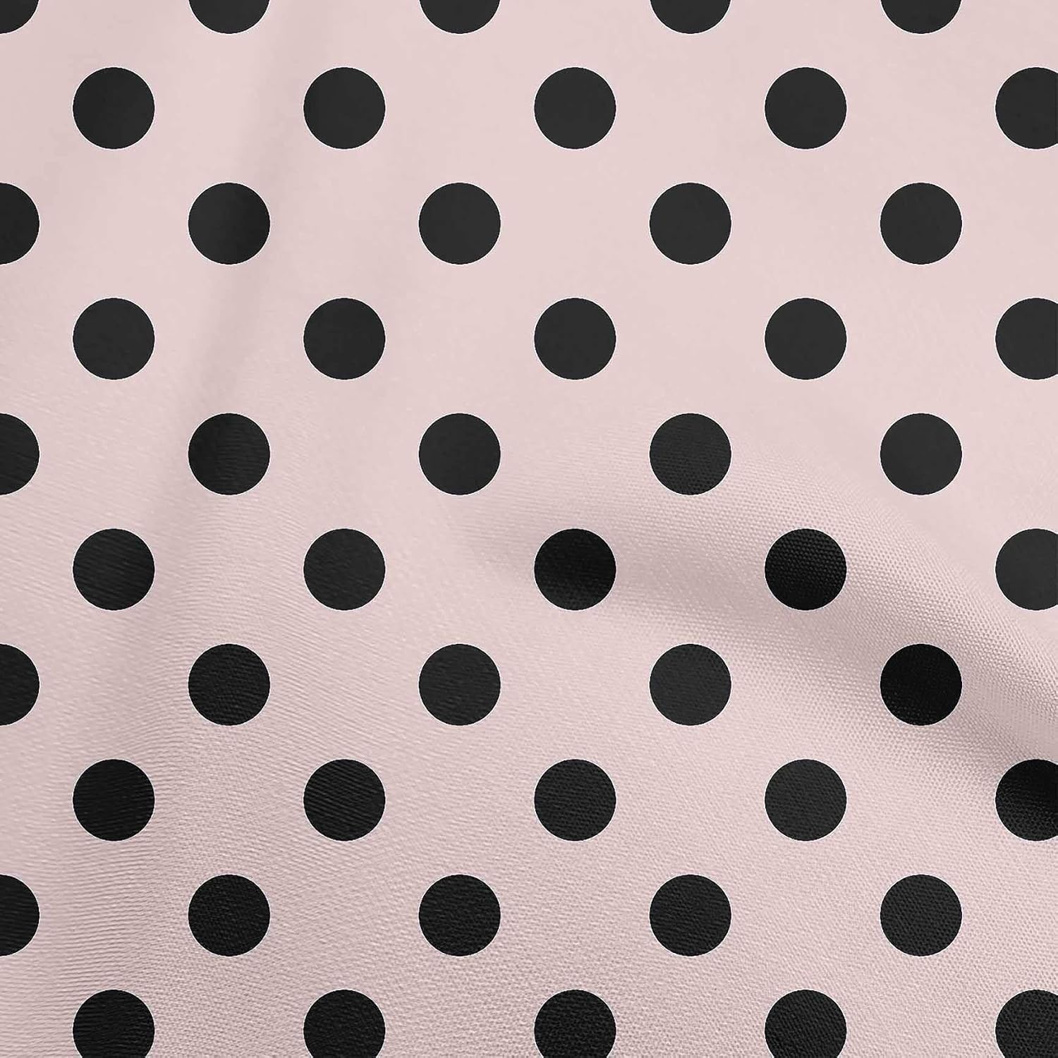 oneOone Viscose Chiffon Blush Pink Fabric Dots Sewing Material Print Fabric By The Yard 42 Inch Wide-QB