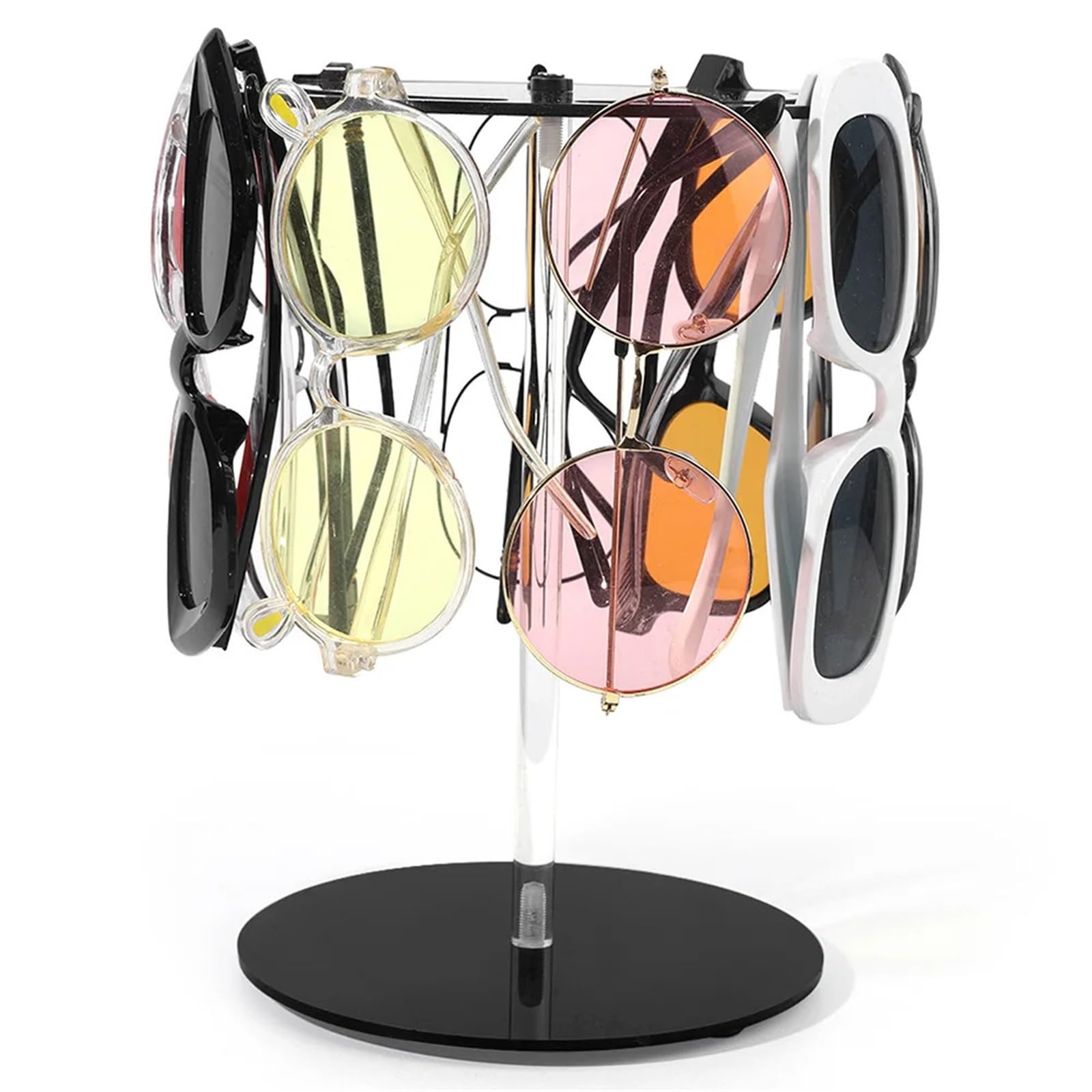 AMEEDA Glasses Holder Rotatable Sunglasses Display Stand Multistyle Glasses Storage Racks Suitable For Home Bracket