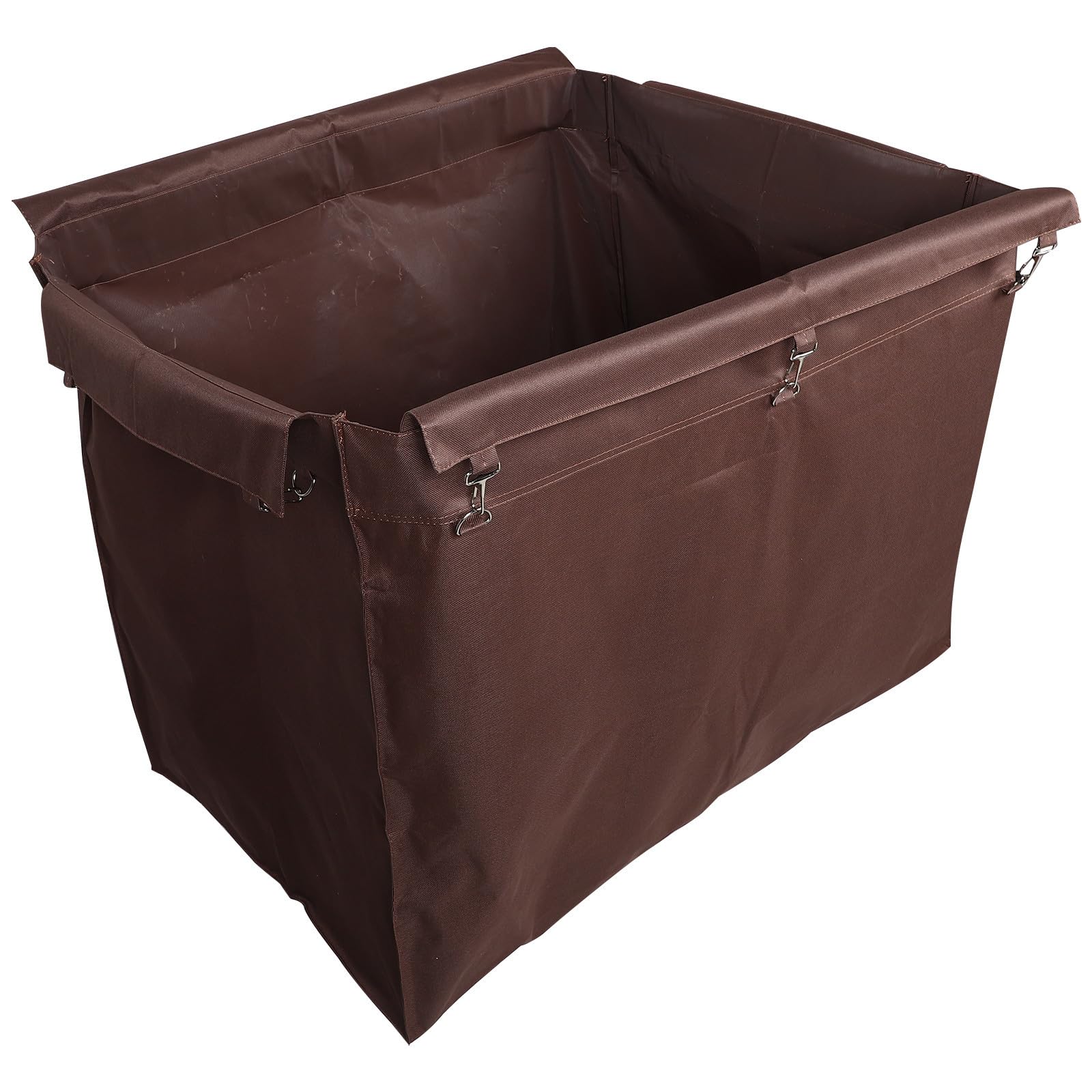 TEHAUX Bolsa para Ropa Sucia de Oxford Color Café Capacidad de 12l, Secado Rápido y Gancho Metálico para Uso en Limpieza Hotelera y Doméstica