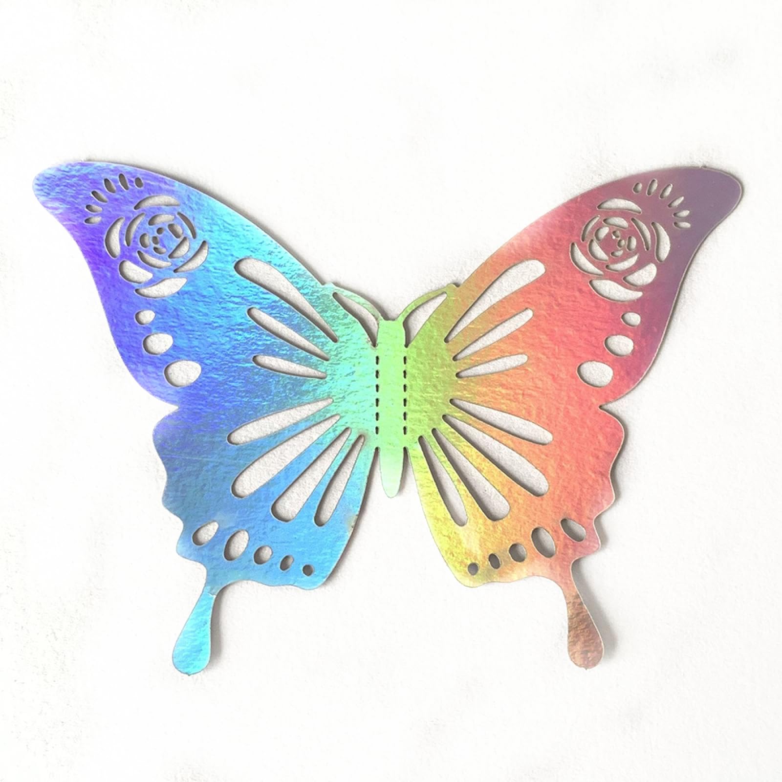 Colorful 72 Three-dimensional Hollow Butterfly Stickers, Party Wall Decoration, Background Wall Stickers