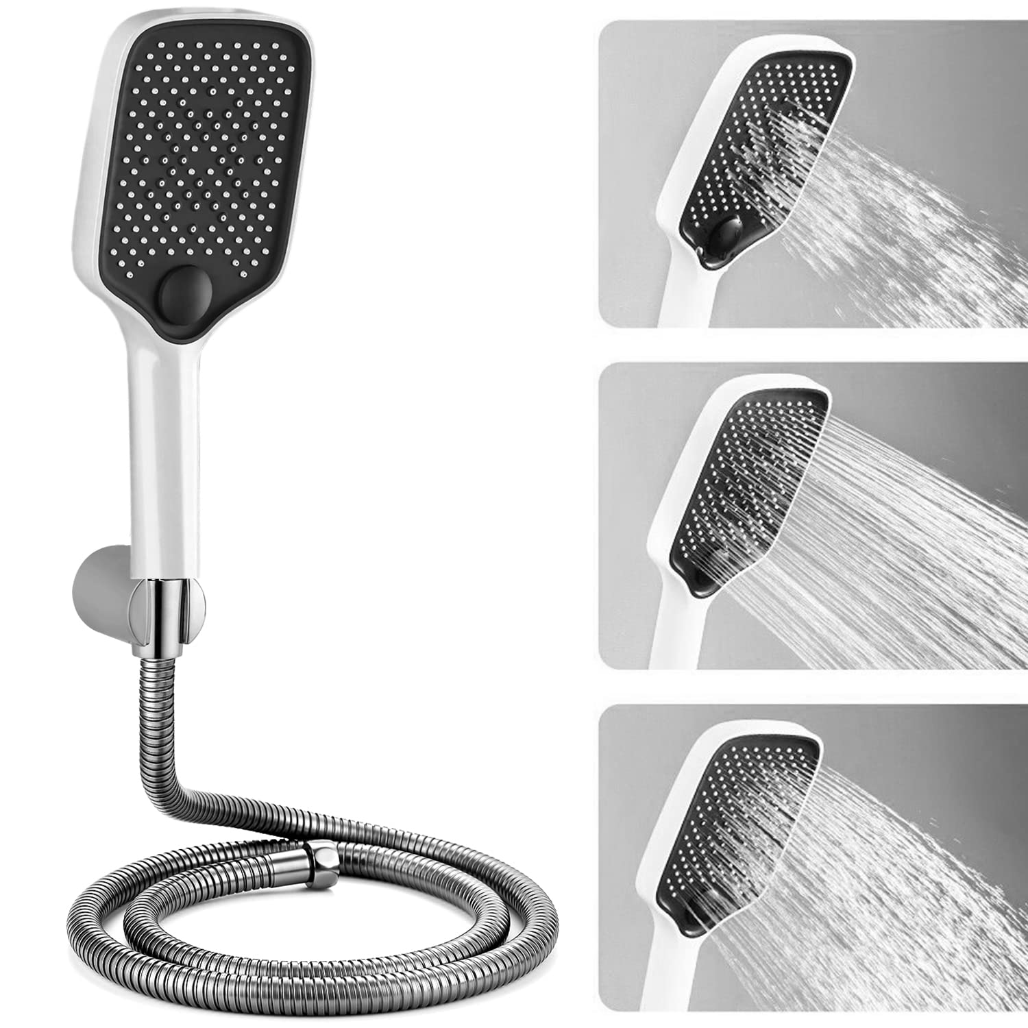 ALTON SHR20275 3-Function, 4-INCH, Hand Shower With SS-304 Grade 1.5 Meter Flexible Hose Pipe and Wall Hook, White & Black (B0C5WYFHVG) Amazon Price History, Amazon Price Tracker