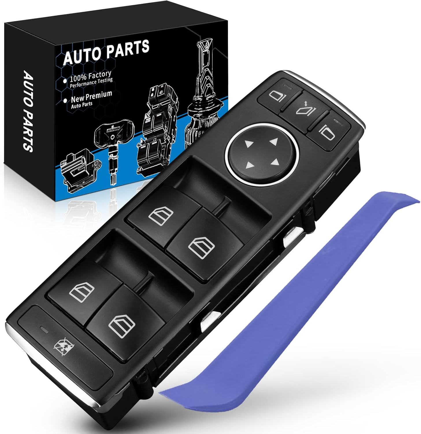 Power Window Switch 1669054400 Front Driver Side Master Switch Fits for:-Mercedes Benz ML350 2012 2013 2014 2015