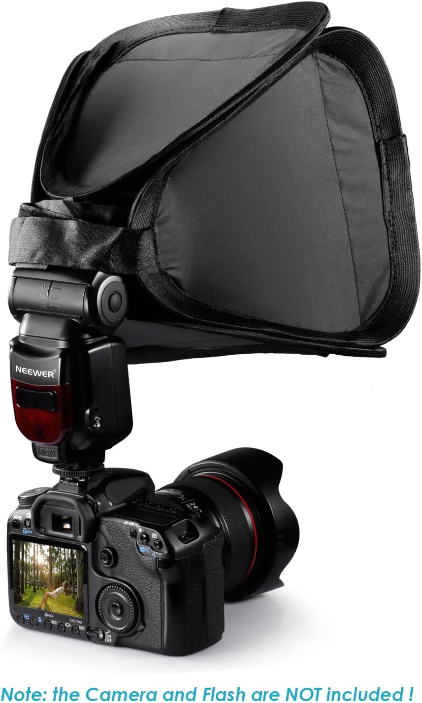 Neewer Protable Foldable Off-Camera Flash Softbox Diffuser Compatible with Nikon SB910 SB900 SB800 SB600 Canon 580EXII 580EX Sony Pentax Olympus Neewer Flash TT560 and Other Small Flashes