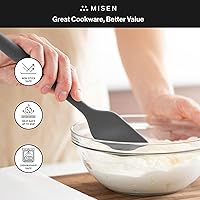Vista 7 de Misen Nonstick-Safe Silicone Spatula - Dishwasher Safe, Heat Resistant - Versatile Professional-Grade Kitchen Tool for Pancakes, Eggs, and Baking