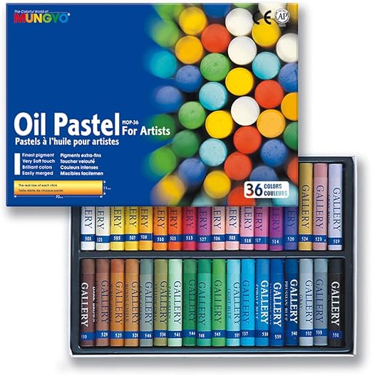 Mungyo Oil Pastels in Assorted Colours 11 x 70 mm (Pack of