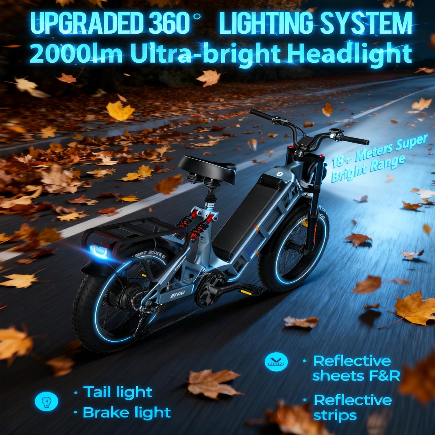 eAhora Juliet Pro 2/Juliet Electric Bike for Adults 5400W/1200W Dual Motor Electric Bicycle 43MPH 60V 70Ah 220+Miles Long Range 20" Fat Tire Full Suspension Mountain E-Bike with APP Control