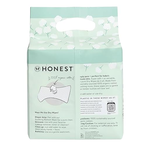 Miniatura 9 de The Honest Company - Toallitas secas 192 toallitas -48 unidades paquete de 4