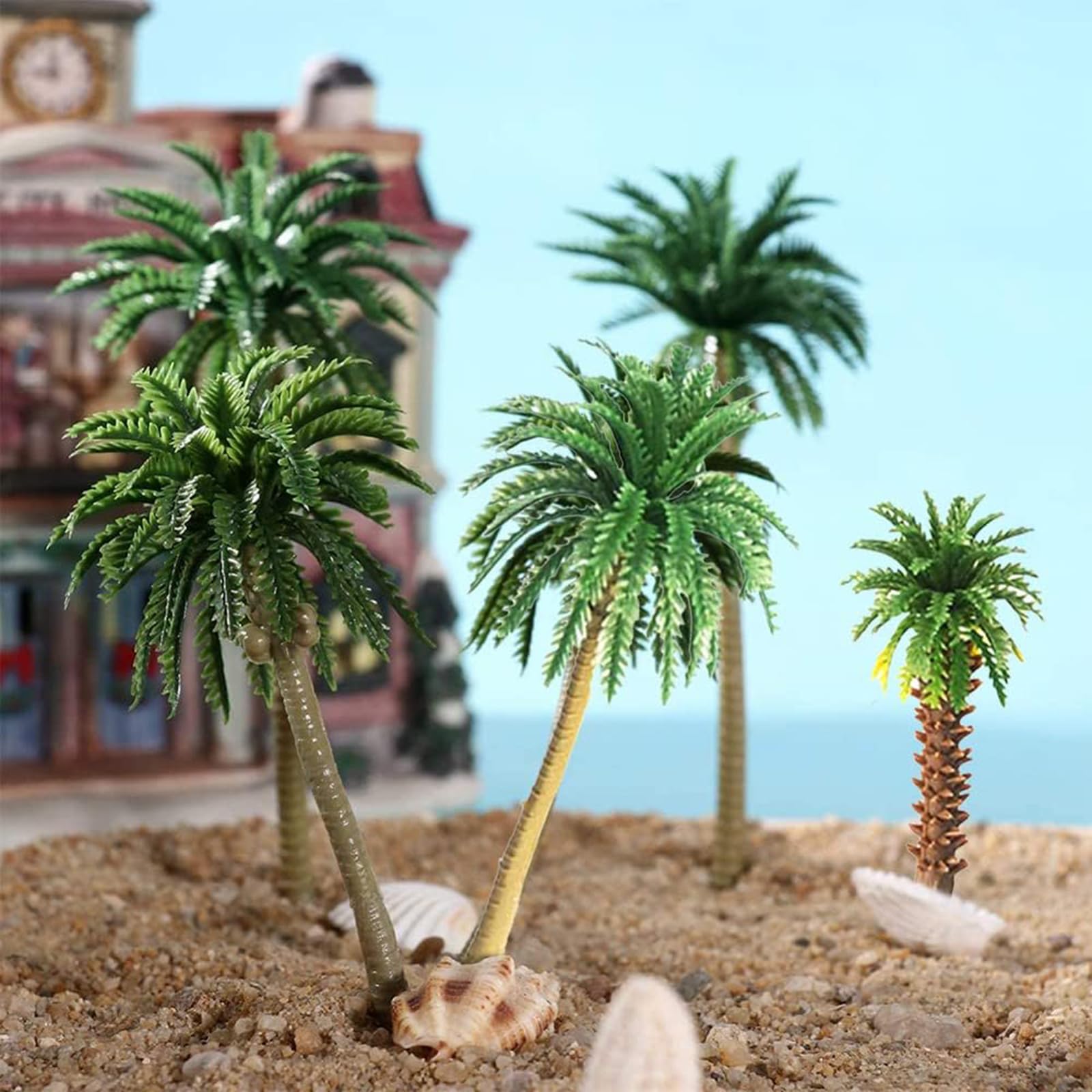 FDDE 30 Pièces ModèLe de Miniature Paysage, Modèle Arbres, ModèLe Cocotier, Arbres Plastique Modèle, Modèle Arbre Paysage, pour Aquariums, Jardins Miniatures, Gâteaux, Fêtes (Vert FDDE 30 Pièces ModèLe de Miniature Paysage, Modèle Arbres, ModèLe Cocotier, Arbres Plastique Modèle, Modèle Arbre Paysage, pour Aquariums, Jardins Miniatures, Gâteaux, Fêtes (Vert
