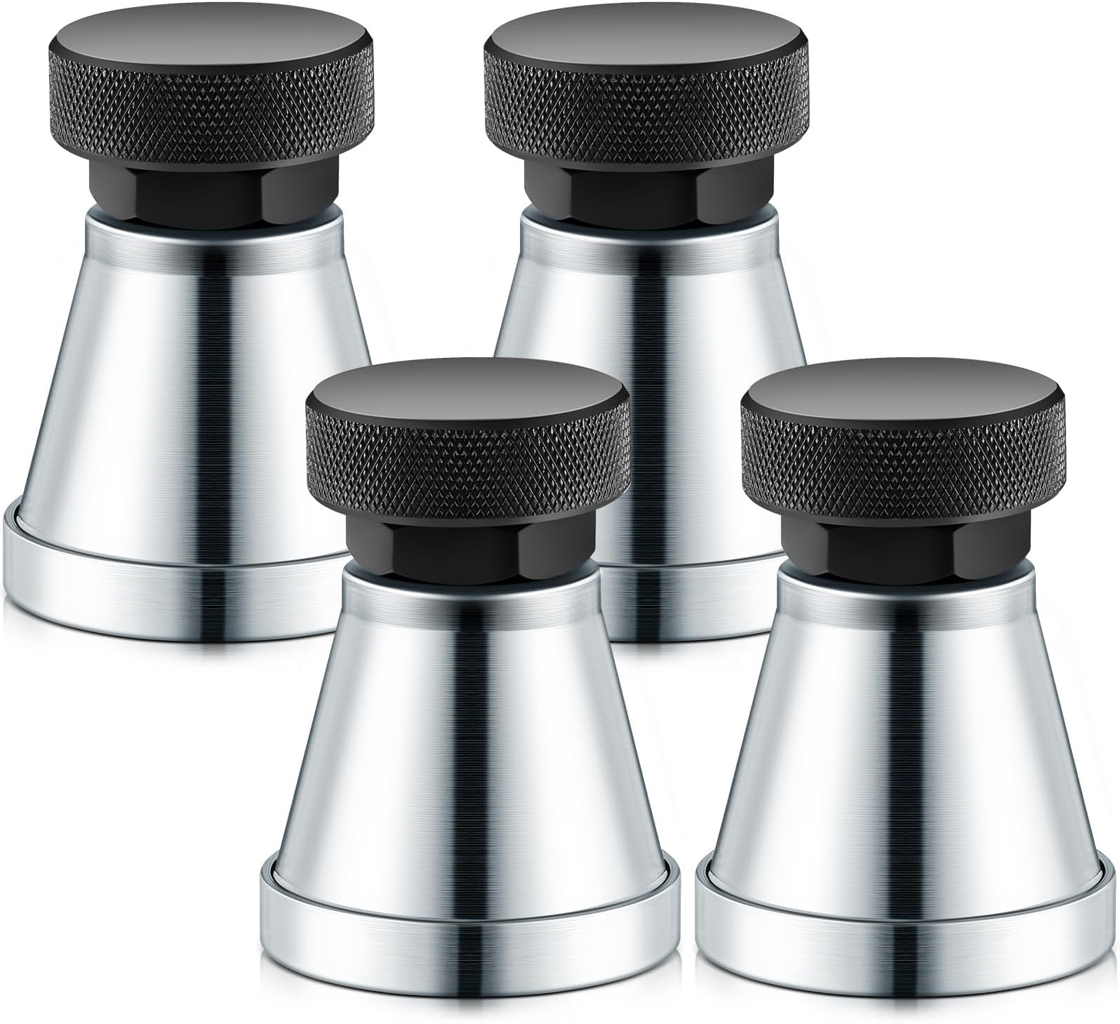 Gisafai 4 Pcs Adjustable Screw Jack Range 2.63" to 3.93" Post Machinist Jack Heavy Duty Screw Jack Stands with 5 Tons Capacity for Large Milling Drilling Machines Leveling Work Die Processing