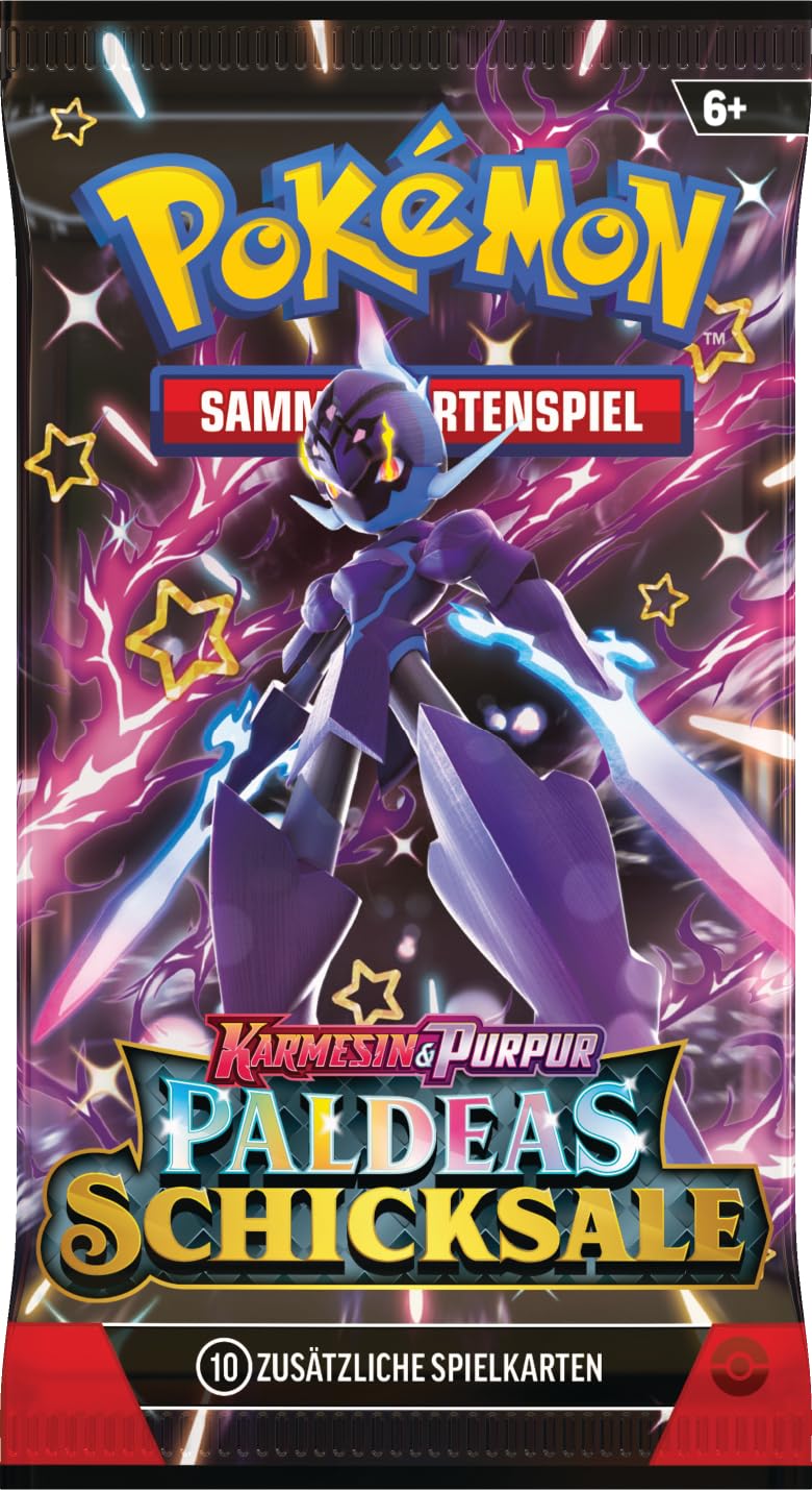 Pokémon GCC: Collezione Tech-Sticker Karmesin & Viola - Fiamme Bianche Con Morbitesse (Carta Olografica + 3 Booster)