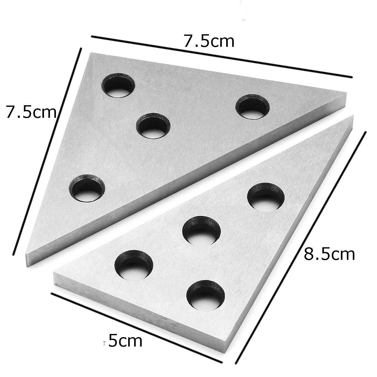 Winkelplatten Winkelblock Set Machinist Werkzeug Winkelblock Set Maschinenwerkzeug Winkelblock Set Machinist Square Gage Block Set 2 Stück, 2 Piece Set