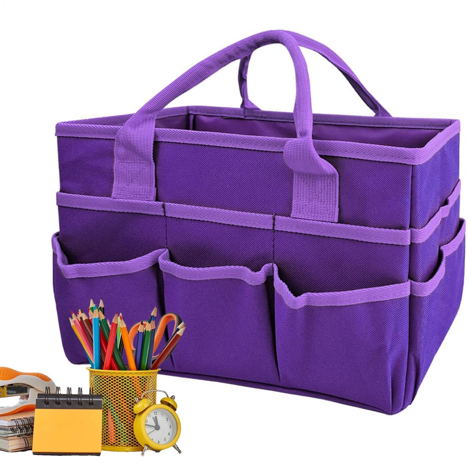 Bolso de mano para profesores y organizador portátil de tela Oxford para el aula