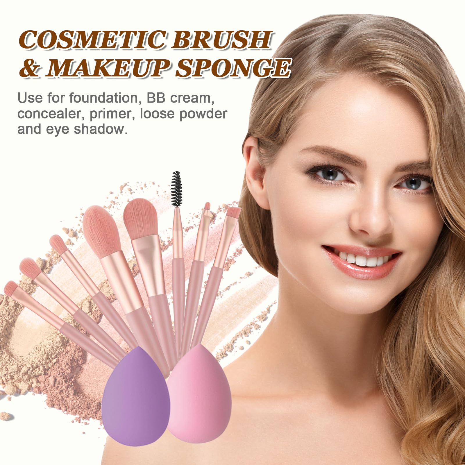 Set Trucchi Donna, Cofanetto Regalo Make Up per Ragazza Adolescente, Kit Trucco Make Up Completo con Palette di Ombretto, Fondotinta, Mascara, Gloss Labbra, Eyeliner, Palette di Correttore