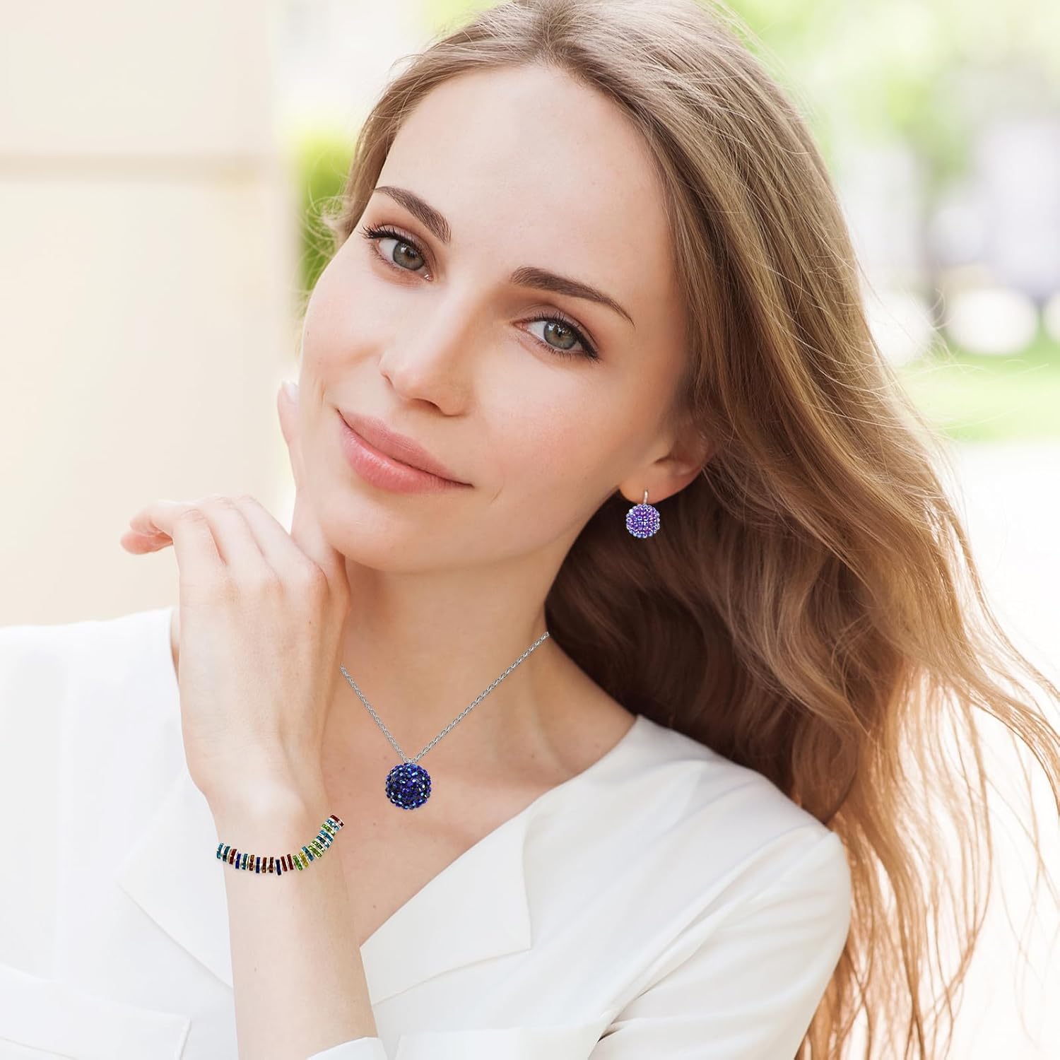 20mm Beads for Pens - 20 Pcs Rhinestone Beads and 220 Pcs Spacer Bead for Beadable Pens - Glitter Acrylic Bubblegum Round Bling Focal Bead for Bracelets - Beaded Pen Supplies (Colorful) - Image 5