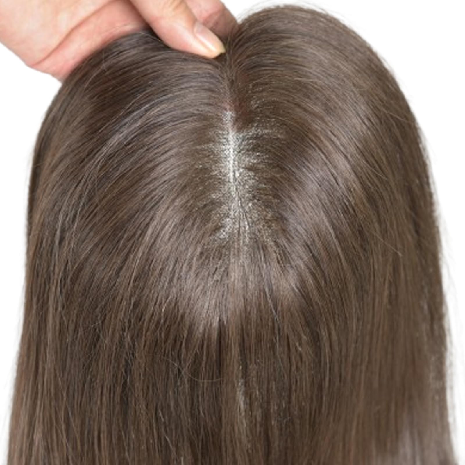 14 Inch Real Human Hair Topper No Bangs Lace Base Thinning Hair starluck Hair Toppers for Women 14 inch Real Human Hair  main image 3
