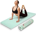 Épaisseur supplémentaire 12mm Tapis d'exercice – 74"L x 26"W pouce, non glissant, ami(e)s-joint(e). & Tapis de fitness pour Yoga, Pilates & Travaux d'étage – Durable, solidaire & Comprend Feetlu Bracelet classique