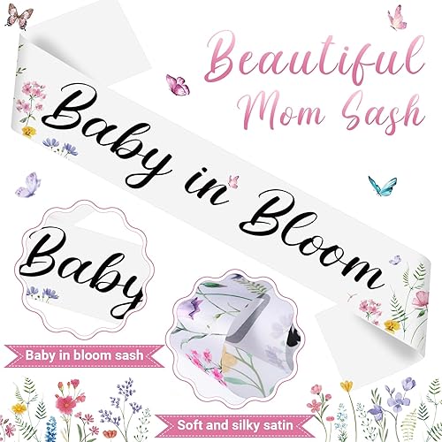 Miniatura 9 de Ceenna Banda temática de otoño con diseño de calabaza para baby shower, banda para mamá y papá, corona de flores para revelaciones de género,