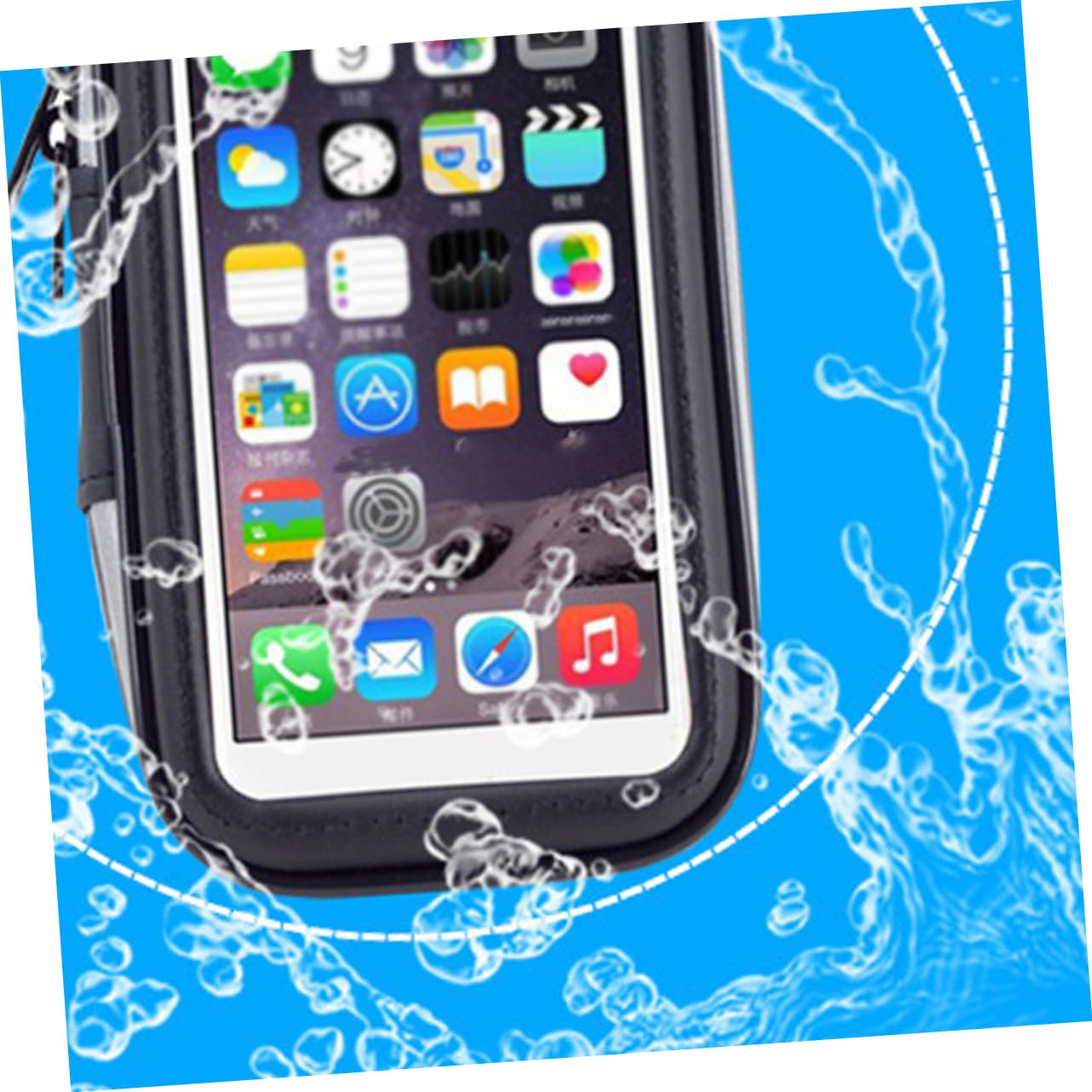 SUPVOX 1Pc Cycling Phone Bag Handlebar Pouch with for GPS Black Bike Frame Bag for Secure Storage Outdoor Rides for Long Distance Cycling