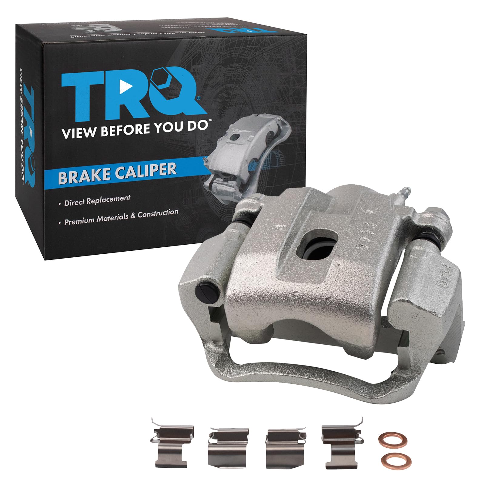 TRQ Rear Right Brake Caliper w/Bracket Passenger Side