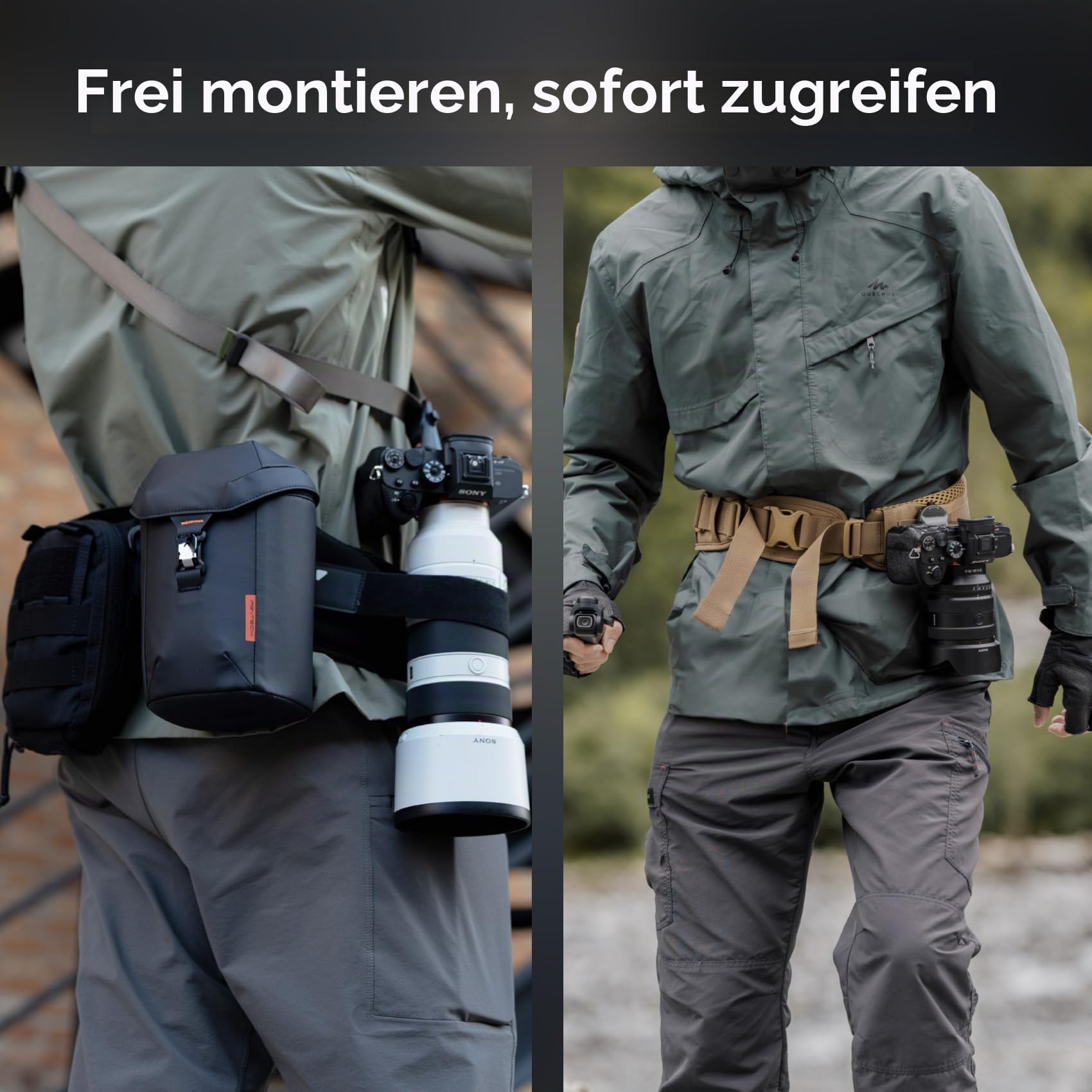 PGYTECH OneMo TAC Kamerarucksack 35L+ OneMo Kamera Hüftgurt