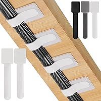 Vista 13 de Paquete de 20 bridas de cables autoadhesivas reutilizables grandes, correas ajustables de gancho y bucle para organizar cables de datos, cables