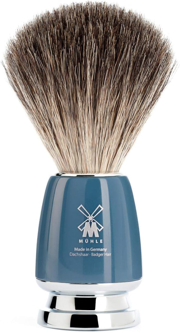 MÜHLE Pure Badger Shaving Brush (Petrol Blue)