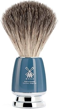 MUHLE Pure Badger Shaving Brush Petrol Blue