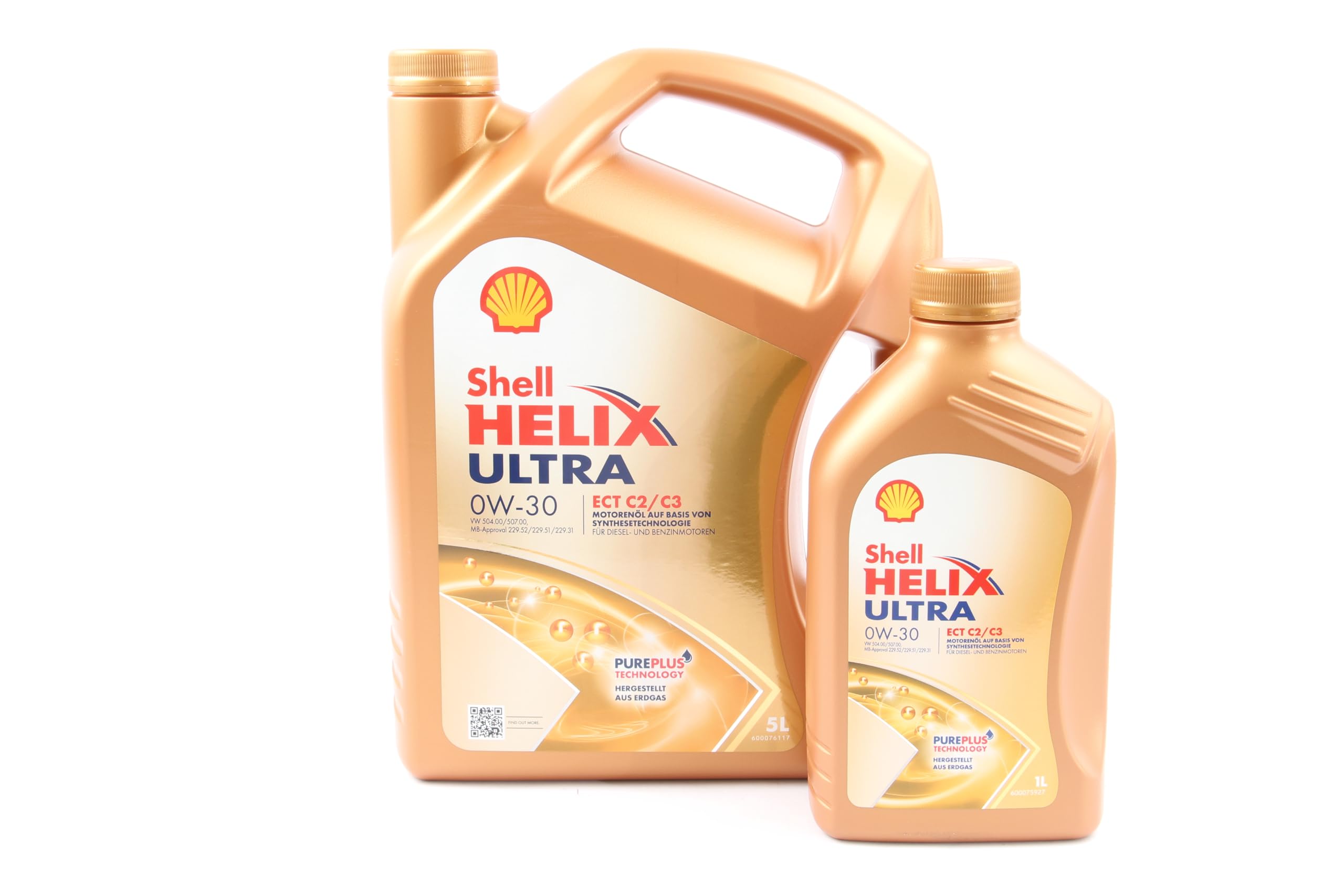 Shell Helix Ultra ECT C2 / C3 0W-30 1x5+1x1 Liter Motoröl