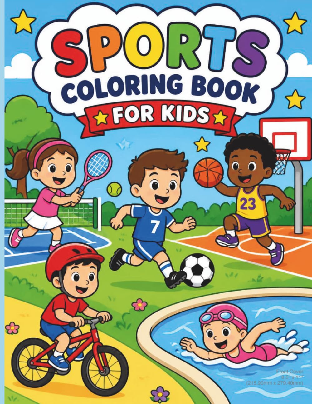 SPORTS COLORING BOOK FOR KIDS: A Fun Sports Coloring Journey for Young Kids