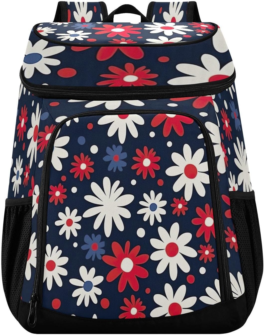 Colorful Daisies Cooler Backpack 36 Cans Leakproof Waterproof Backpack Cooler Bag Beach Accessories for Women and Men Travel Camping Fishing Backpack