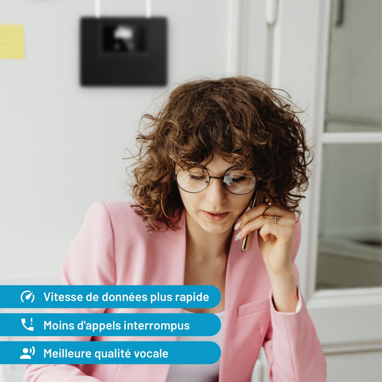 LCD-300GDW Répéteur de Signal Mobile Tri-Bande 3G/4G/5G – Amplificateur Mobile 900/1800/2100 MHz – Appels et Internet – Jusqu’à 300 m² – Compatible Opérateurs Français