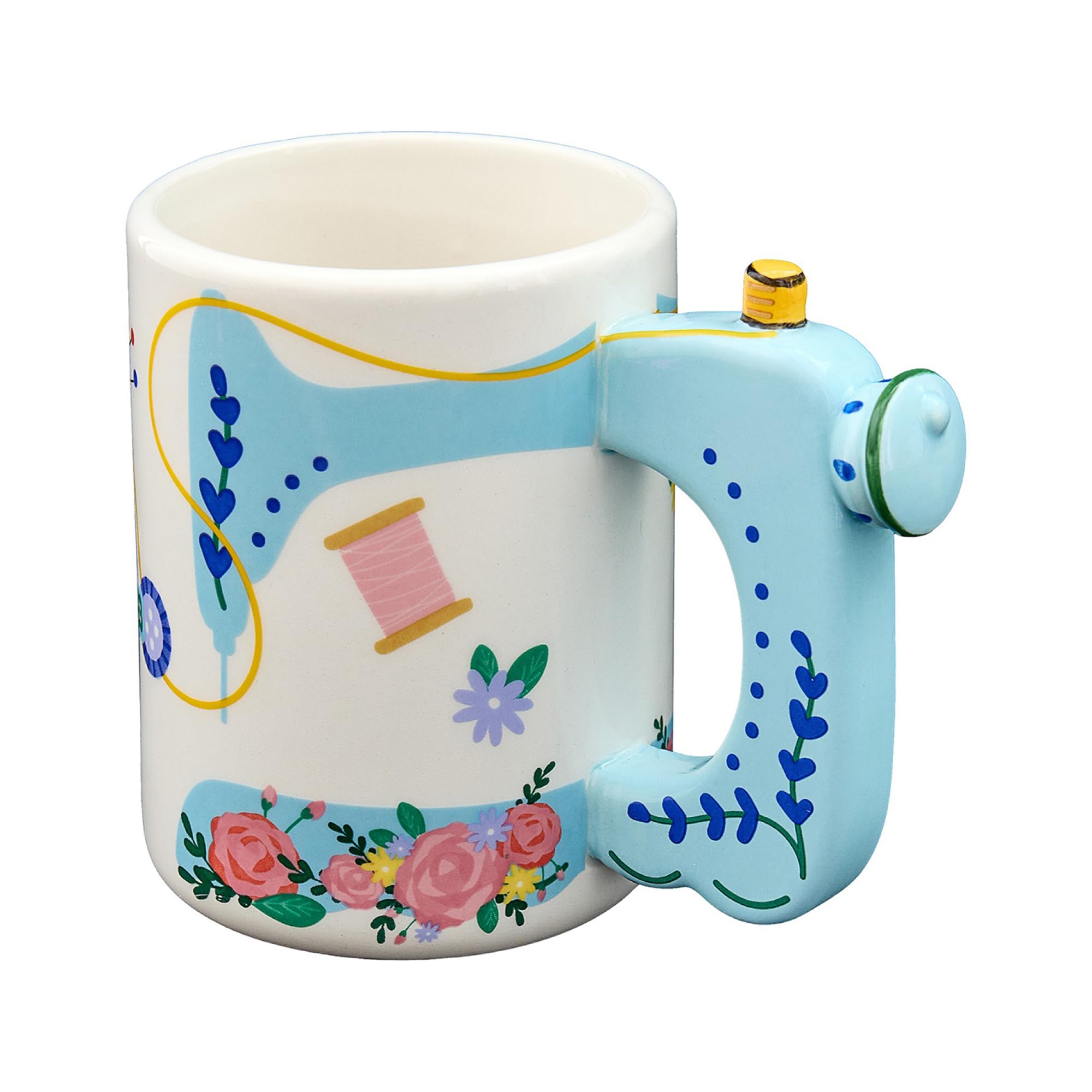 Sew Tasty Sewing Machine Ceramic Mug – Novelty Tea & Coffee Cup for Crochet & Knitting Lovers, 500ml