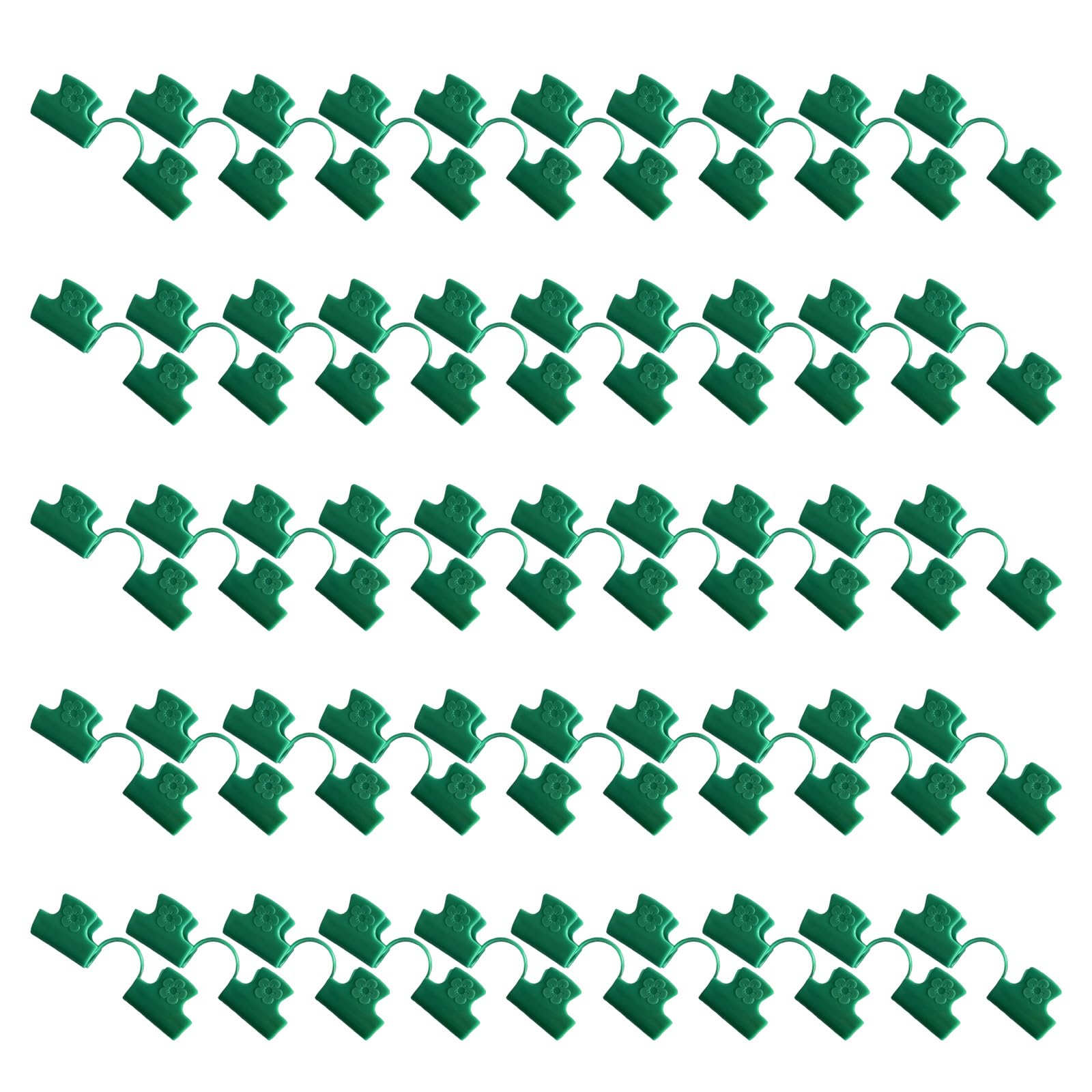 Tertioi 11Mm Dark Green 50Pcs Greenhouse Clips Plant Stake Pipe Clamp Replacement Greenhouse Membrane Column Cover Shade Net Tunnel Hoop Clip Clip Clamp For Film Cover