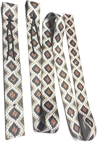 Cinch Strap Set Latigo Rattlesnake
