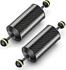 Seafrogs Carbon Fiber Underwater Float Arm, Dual Ball Lightweight Buoyancy Arm for Diving Tray, Video Light, and Strobe - Compatible with Underwater Photography and Videography Accessories(GA-6-2PCS)