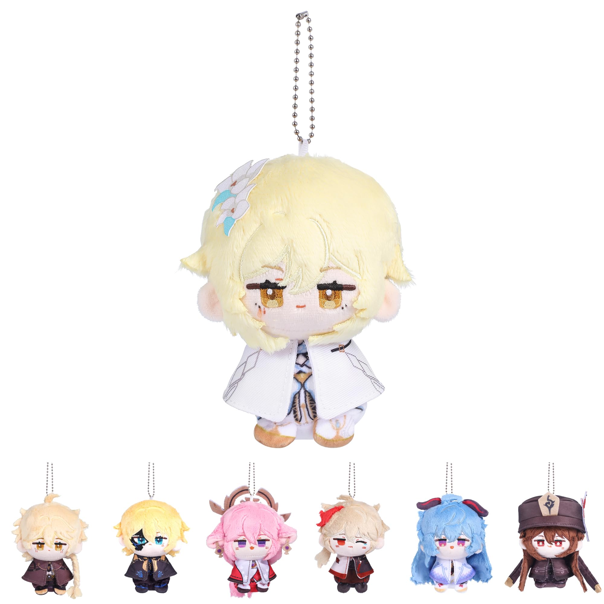 UTIEHD Anime Spielcharakter Rucksackanhänger, Niedlicher 10cm Sammler Schlüsselanhänger, Kompakt für Rucksäcke und Schlüssel (Lumine)