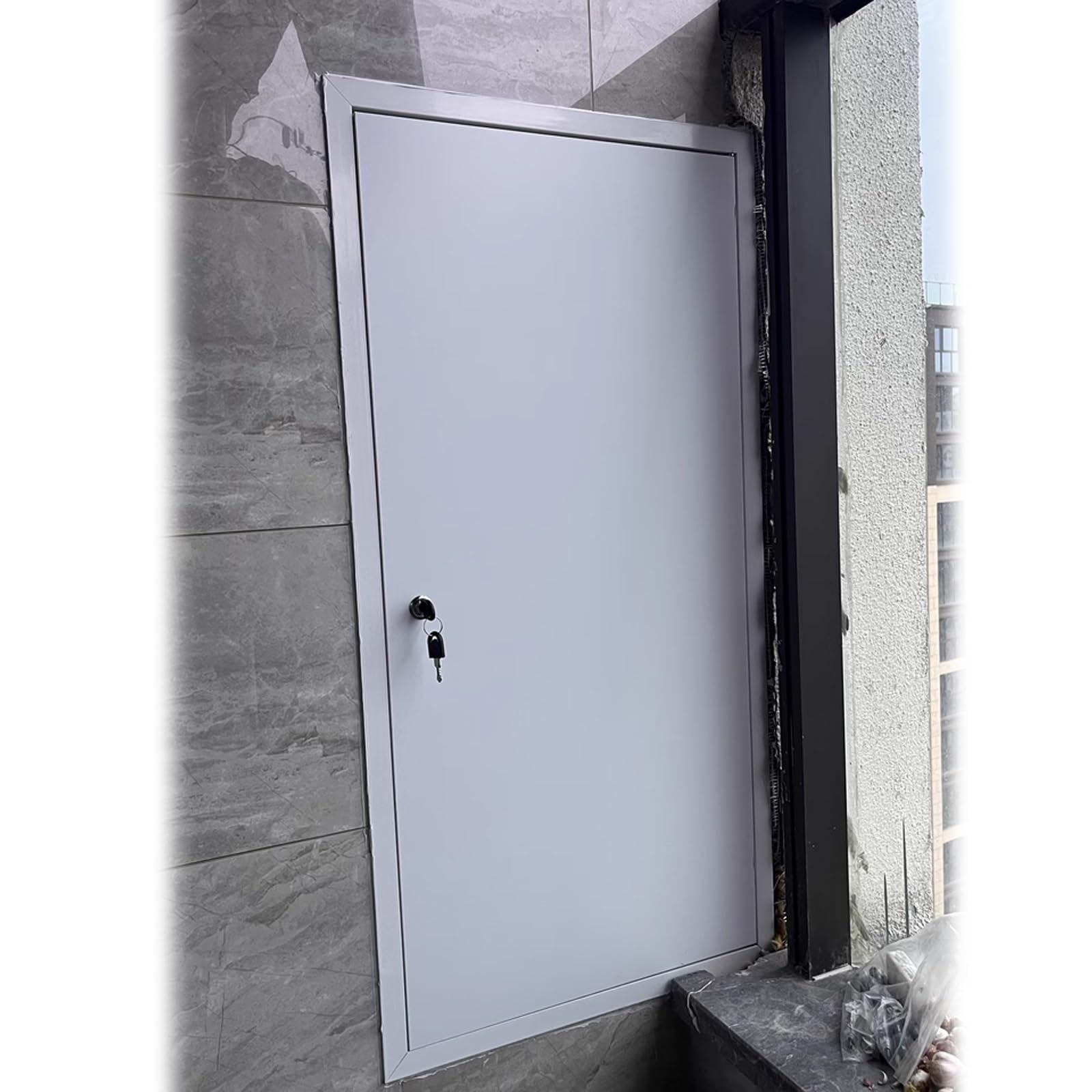 Panel de acceso contra roturas de pared en reparaciones de servicios