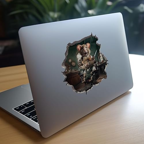 Miniatura 8 de Calcomanía para peluquería con agujero de ratón