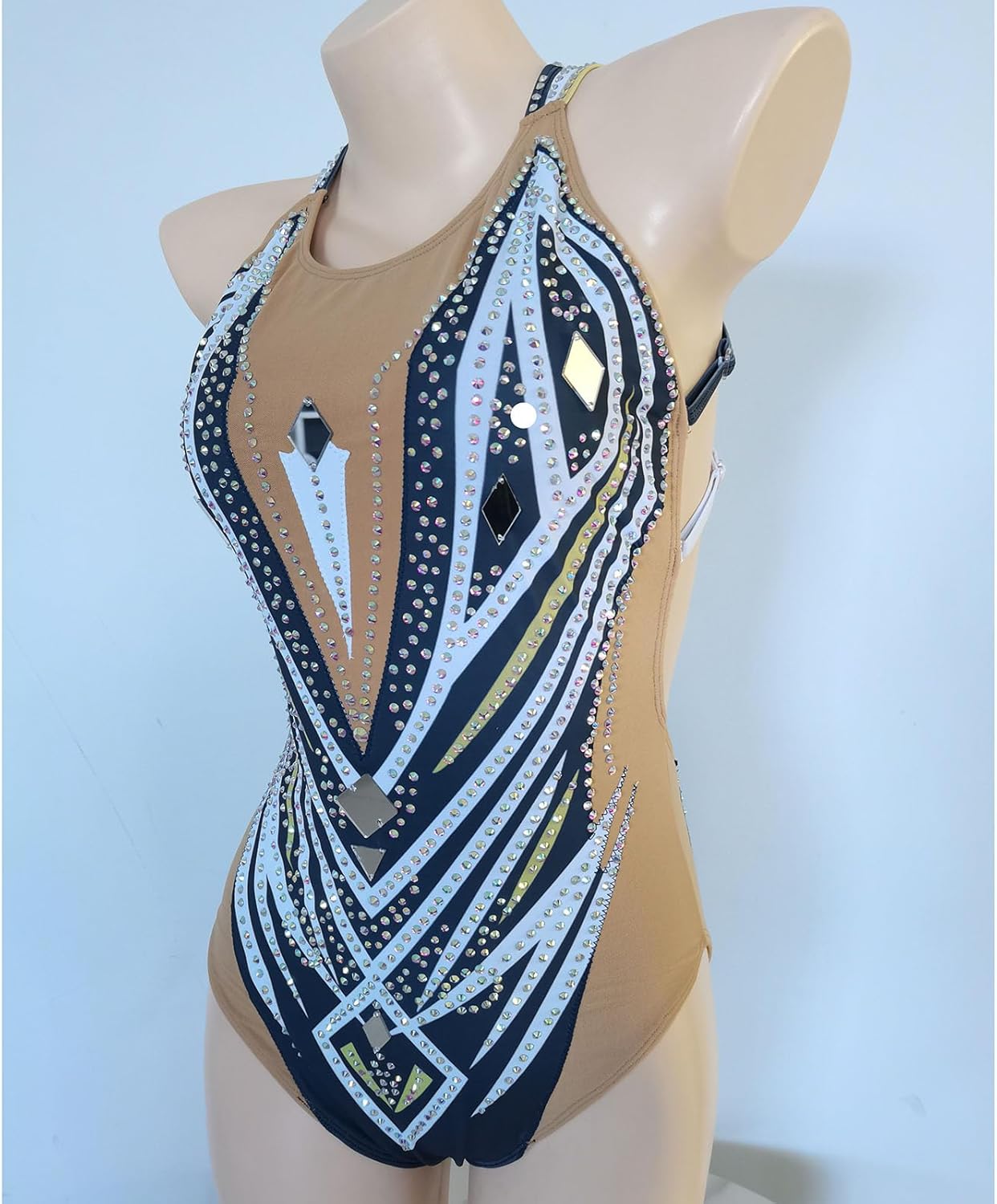 LIUHUO Women's Synchronized Swimming Suit for Water Sports Competition Synchronized Swimming