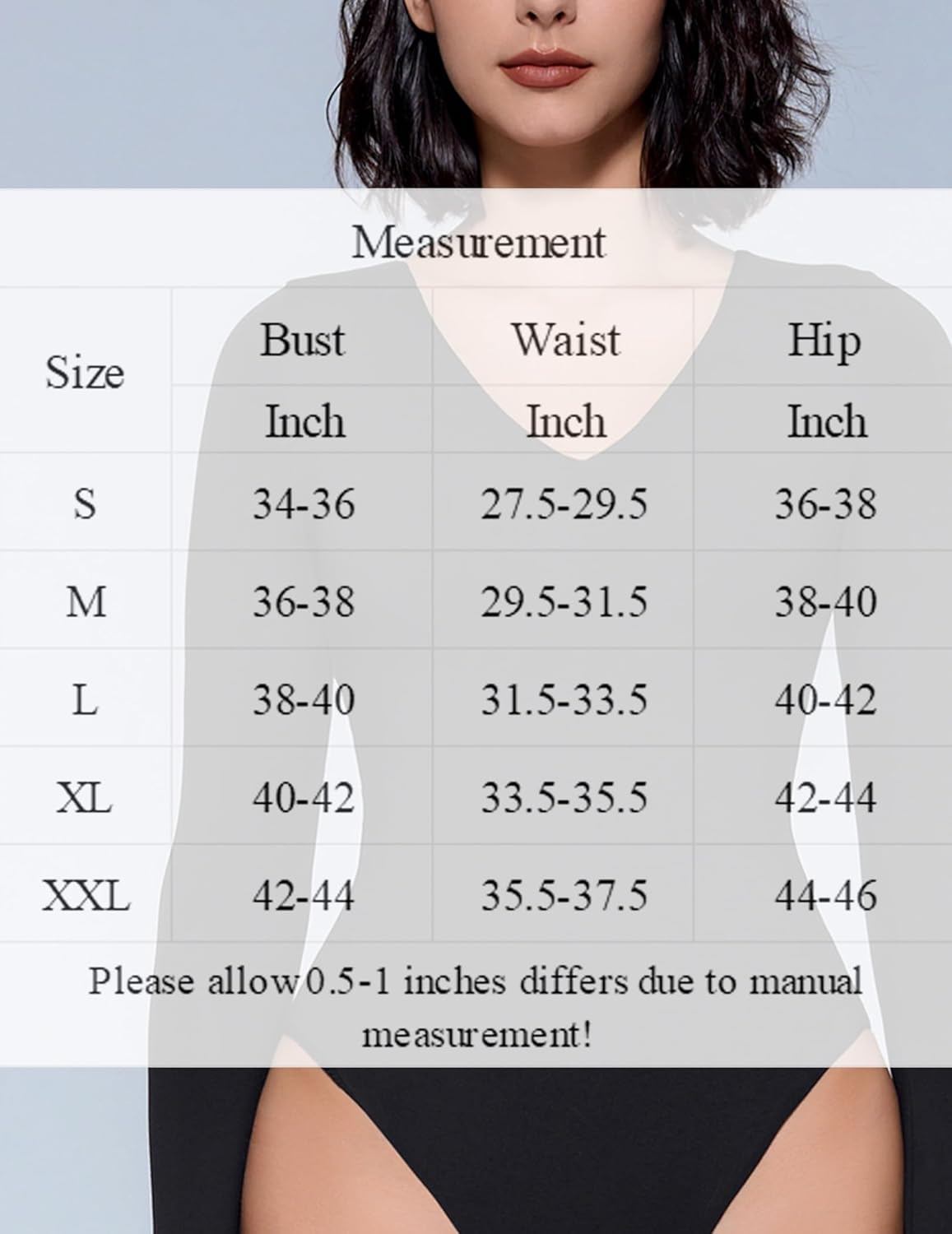 Avidlove Bodysuits for Women Long Sleeve V Neck Body Suit Bodysuit Double Lined Thong Body Suits Sexy Tops - Image 6