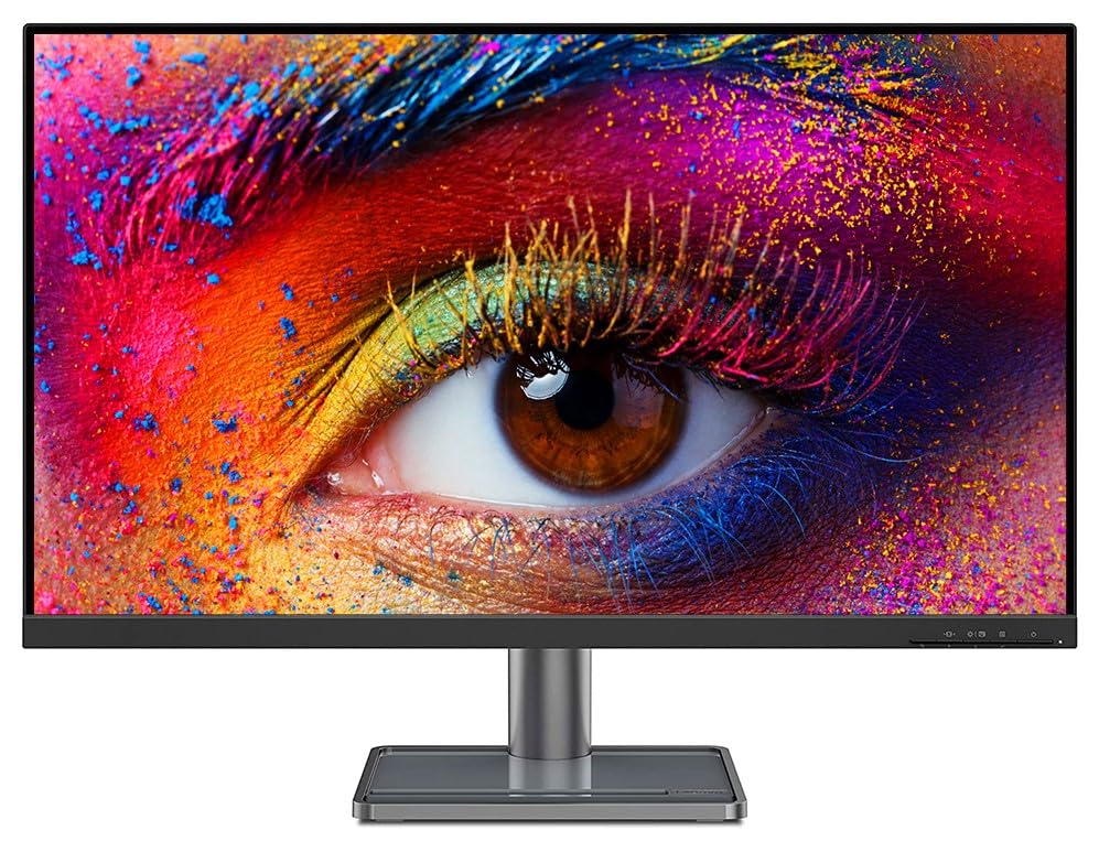 Lenovo L-Series L32p-30, 31.5Inch(80 Cm) 3840 X 2160 Pixels 4K UHD IPS Monitor |2X3W Speakers, AMD Free sync, USB Hub, USB-C Port for Power & Data Transfer (PD 75 W), Eye Safe Certified (Raven Black)