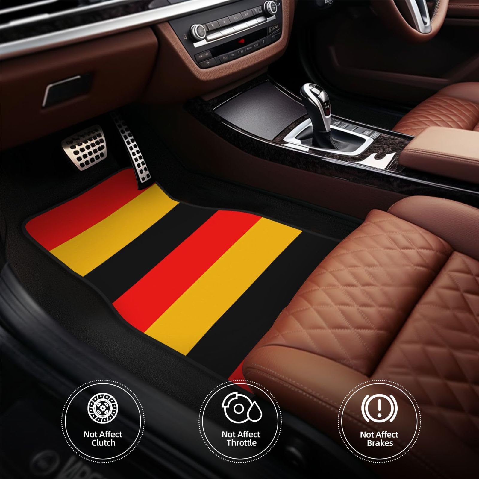 Lot de 4 tapis de sol en néoprène imperméable pour voiture