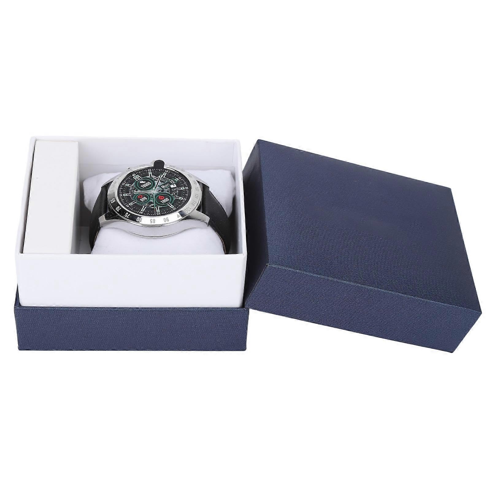 Montre étanche 3 ATM, boîtier en acier inoxydable, fréquence cardiaque, surveillance de l'oxygène dans le sang, montre-bracelet intelligente