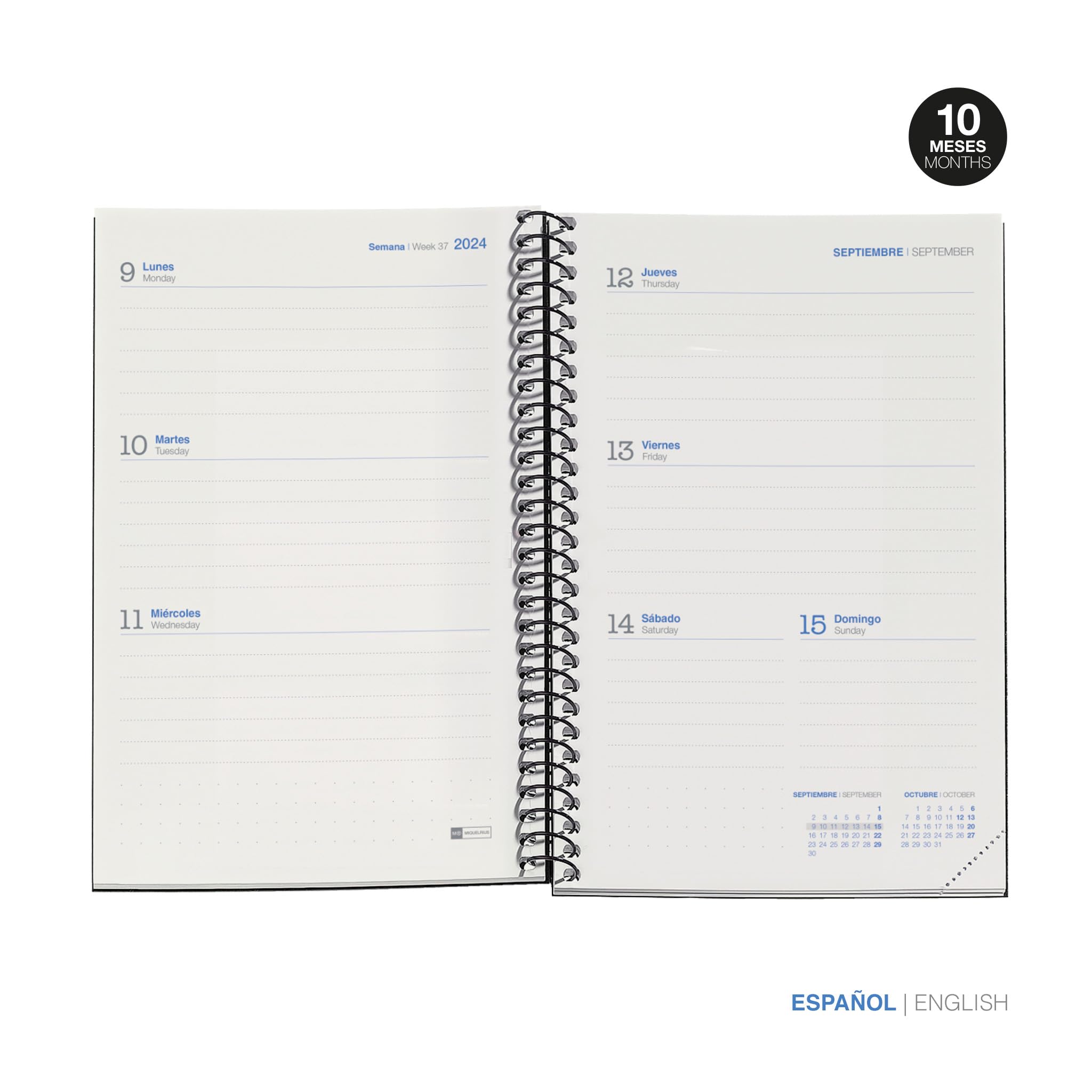 Miquelrius, School Diary 2024-2025, September 2024 to June 2025, Size 117 x 174 mm, Weekly View, Recycled Cover - Image 2