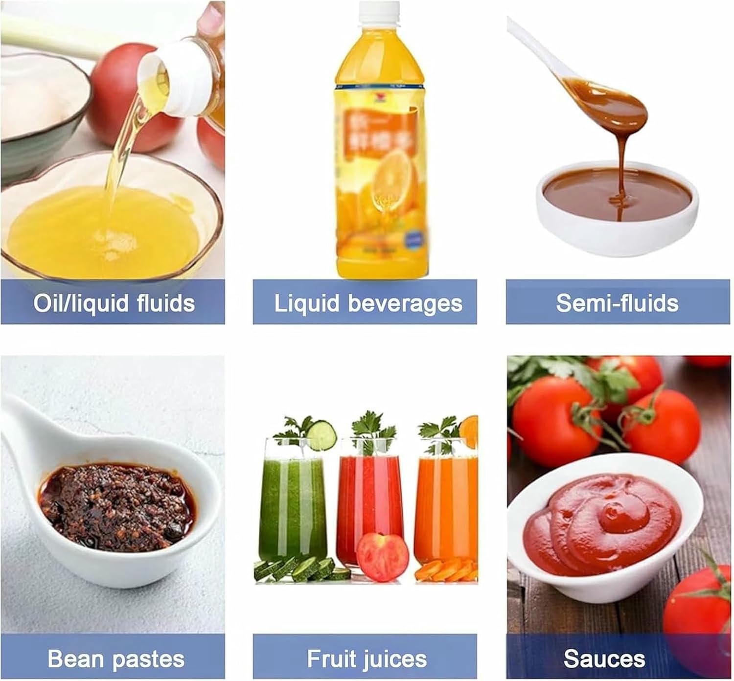 Pneumatic Filling Machine, Semi-Automatic Bottle Filler Machine, Horizontal Stainless Steel Filler, Paste Liquid Filling Machine with Single Nozzle~/