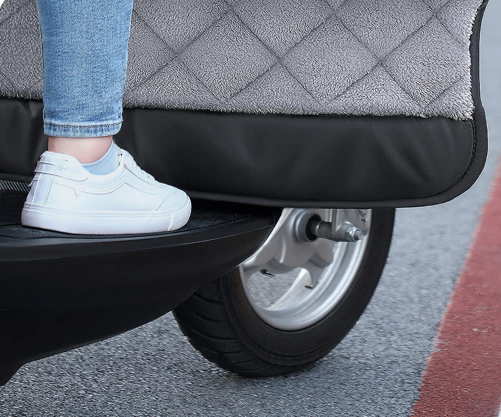 Couverture de Scooter d'hiver de véhicule électrique, Pare-Brise de Jambe de Couverture Froide, Couverture de Bicyclette Coupe-Vent d'hiver de véhicule électrique épaissie (D)